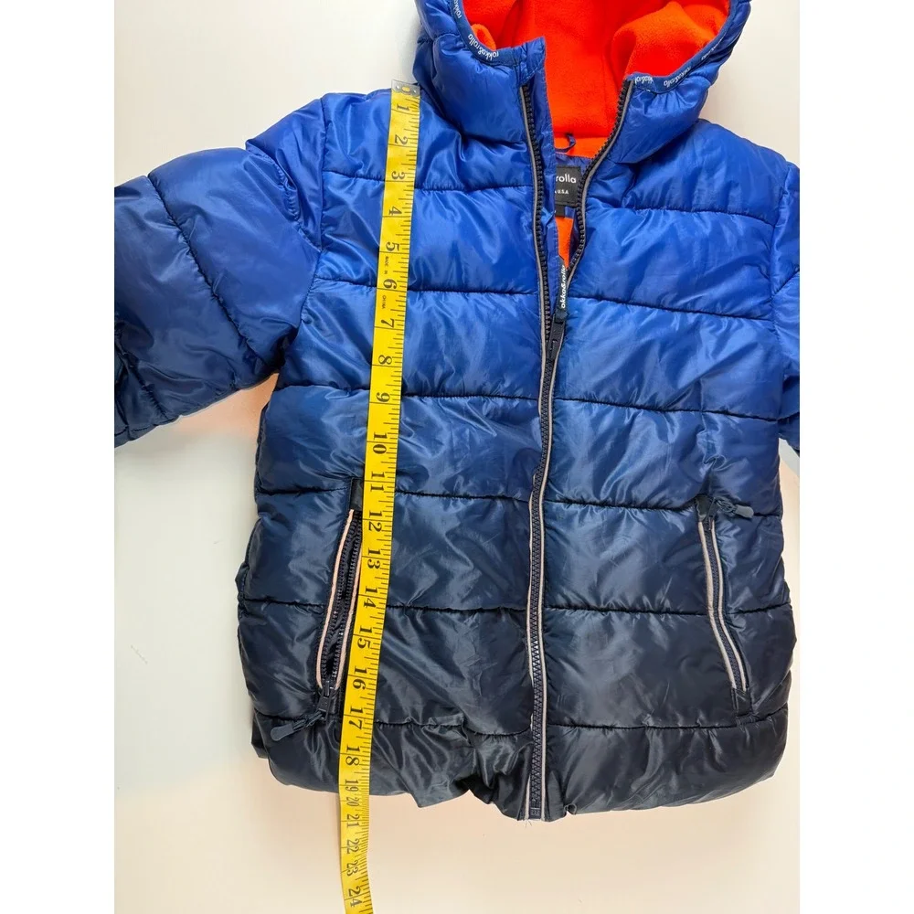 Rokka&Rolla Boys‎ Blue Ombre Puffer Jacket Fleece Lined Hooded Coat Size M 8